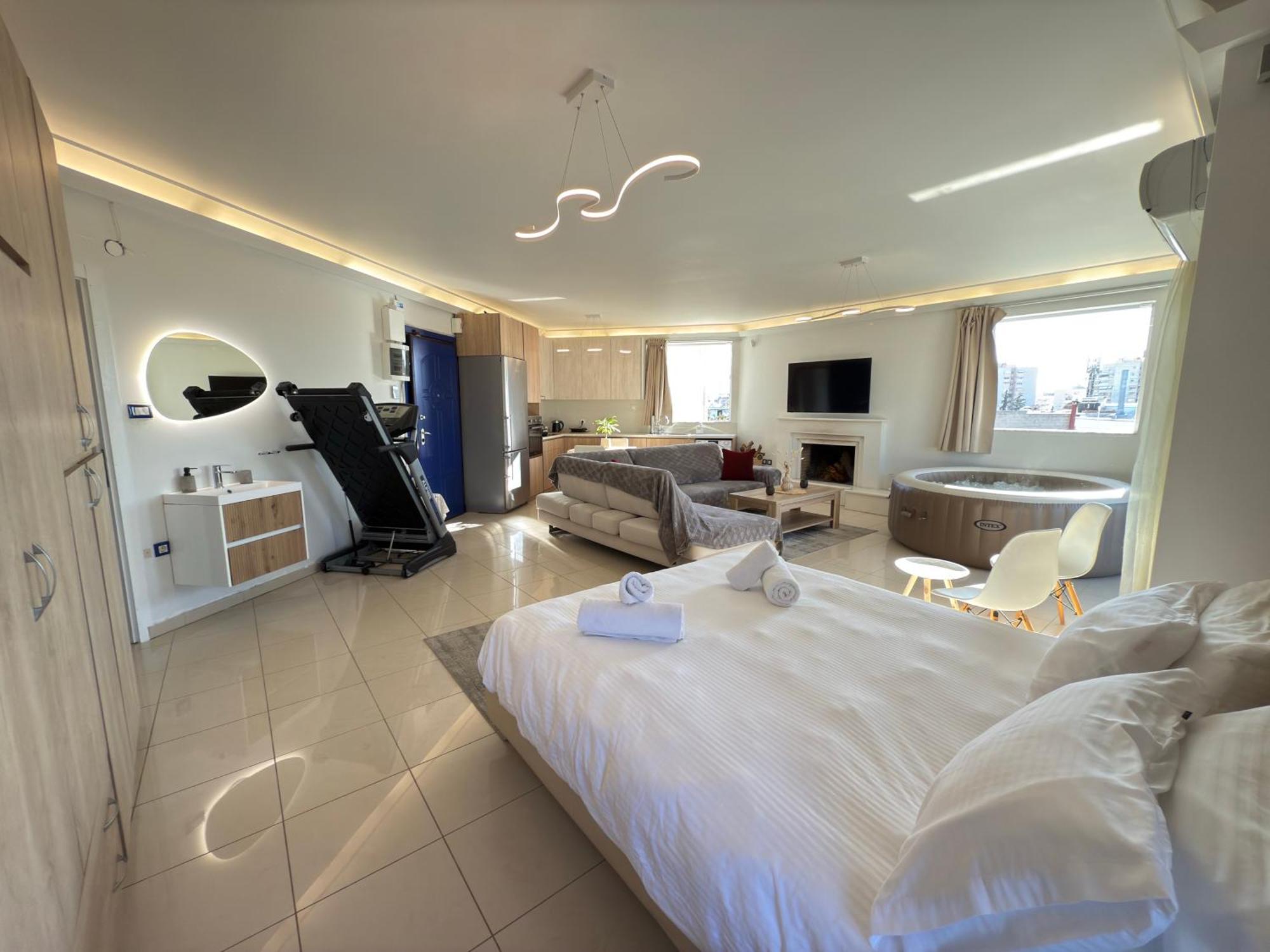 Sunny Home Private Jacuzzi Hydromassage Acropolis & Lycabettus Far View Parking 300M Metro Peristeri Афіни Екстер'єр фото